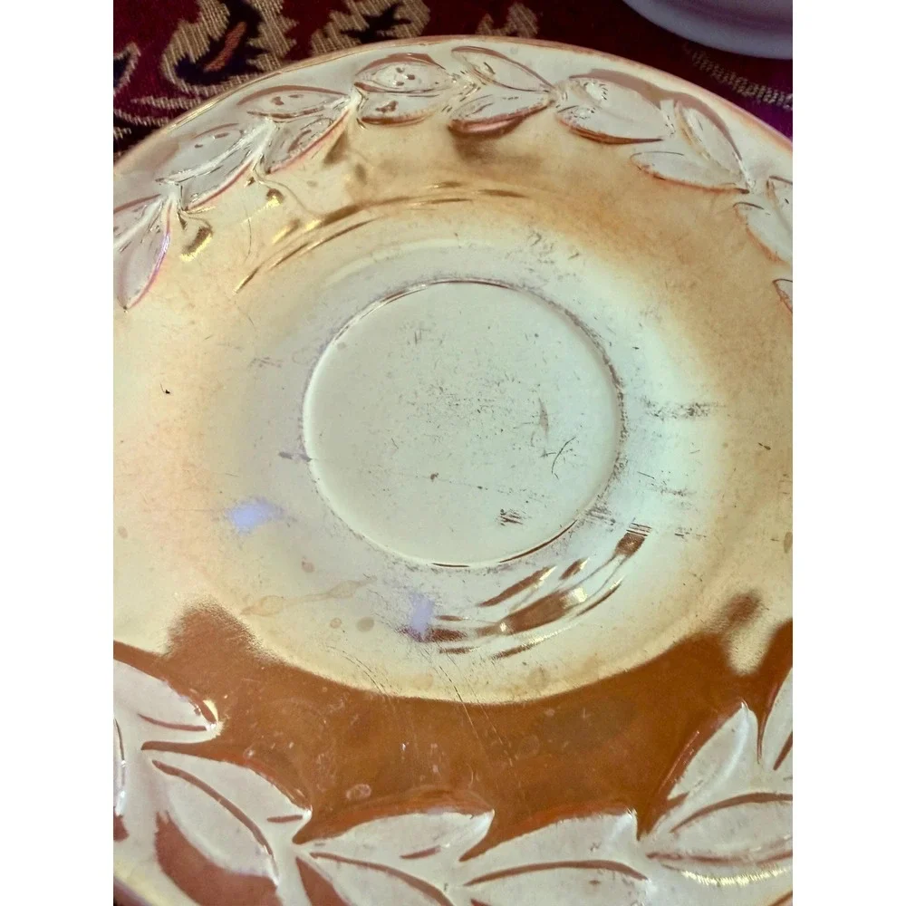 Japanese Lusterware Teapot Cup Saucer Set, Hand Painted Floral Made in Japan